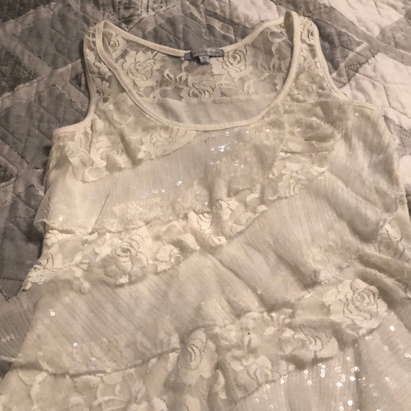 Sparkle/ ruffle tank top - Picture 4 of 6